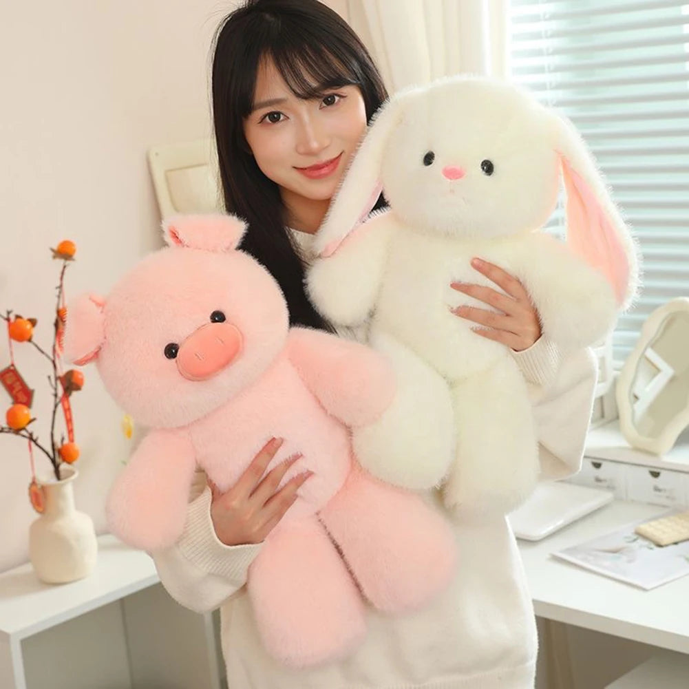 Running Pink Pig Plush